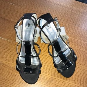 Jeweled sandals by Bakers.